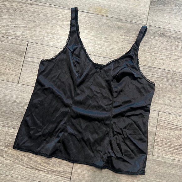 Vassarette black slip tank whimsygoth - Picture 1 of 6